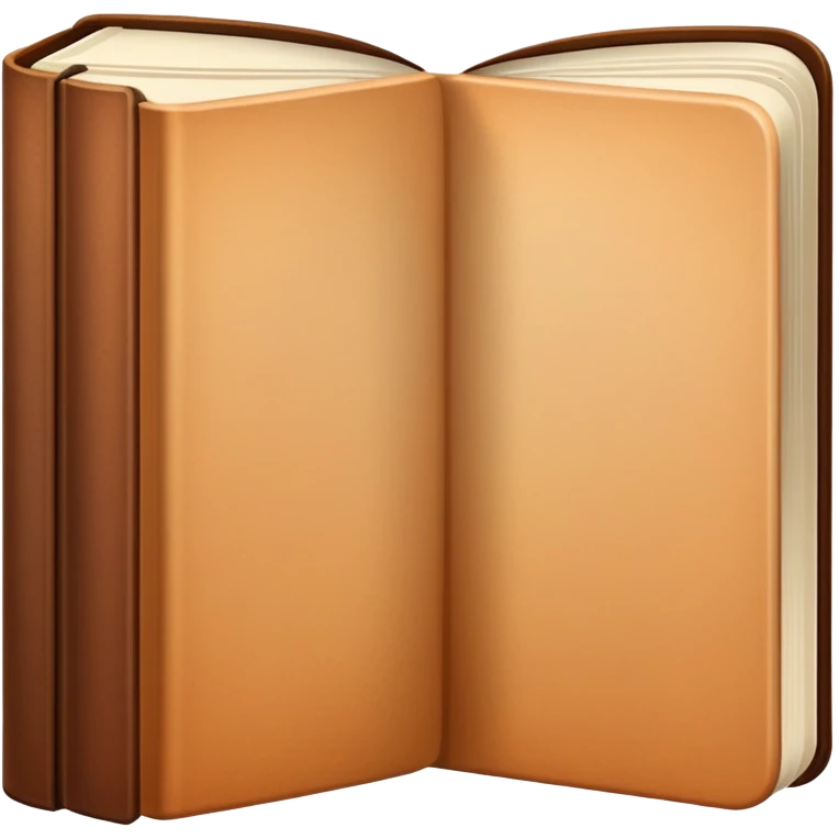 Book with gradient from beige to brown emoji