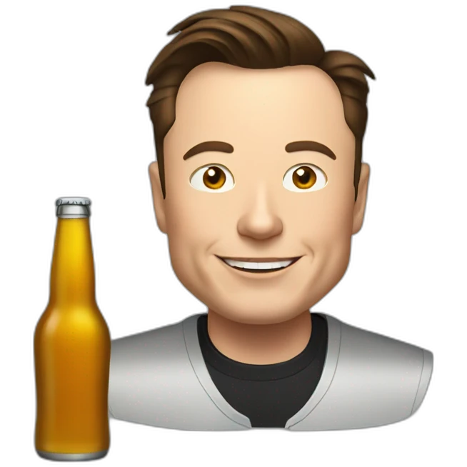 Elon musk do beer emoji