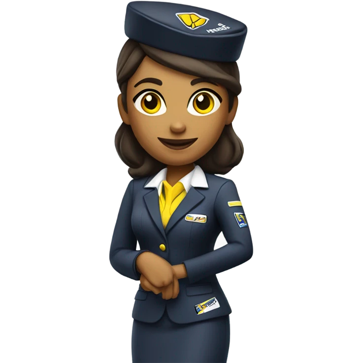 Spirit flight attendant  emoji