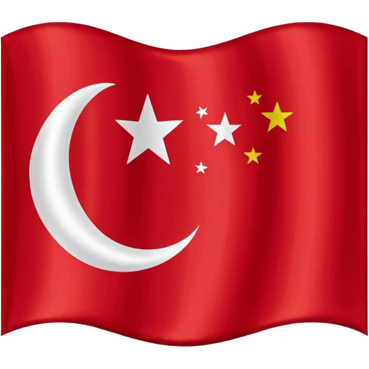 Flag of the Ottoman Empire 1453 emoji