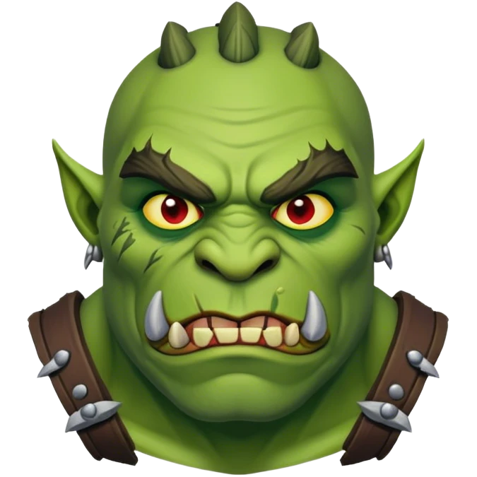 Orc behind emoji