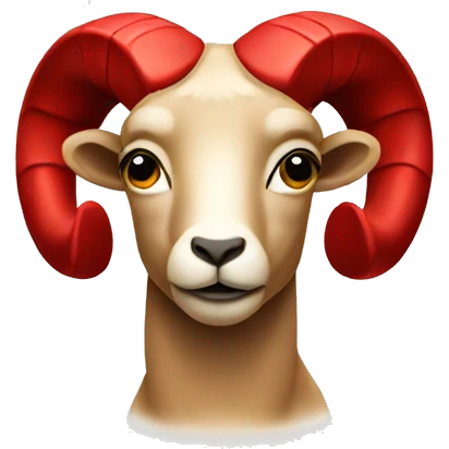 Red Aries V symbol  emoji