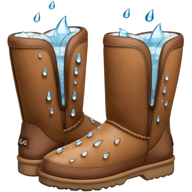 a pair of wet uggs emoji
