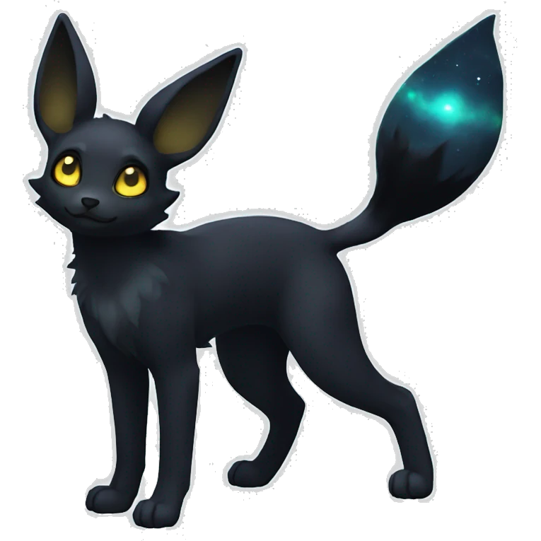 Lunar Nebula Umbreon full body emoji