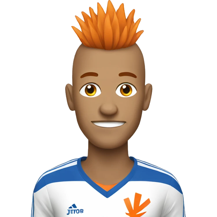 dutch soccer player with mohawk emoji