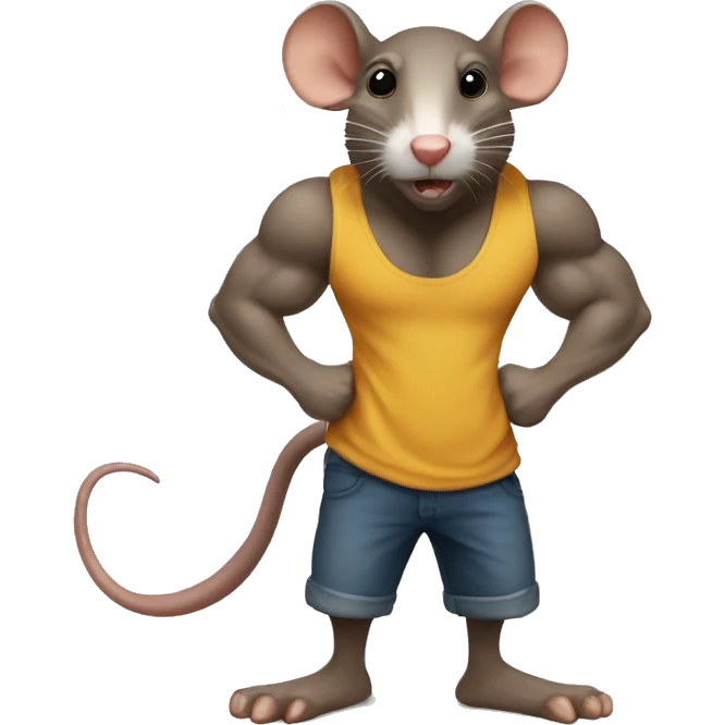 Bogan muscle rat emoji