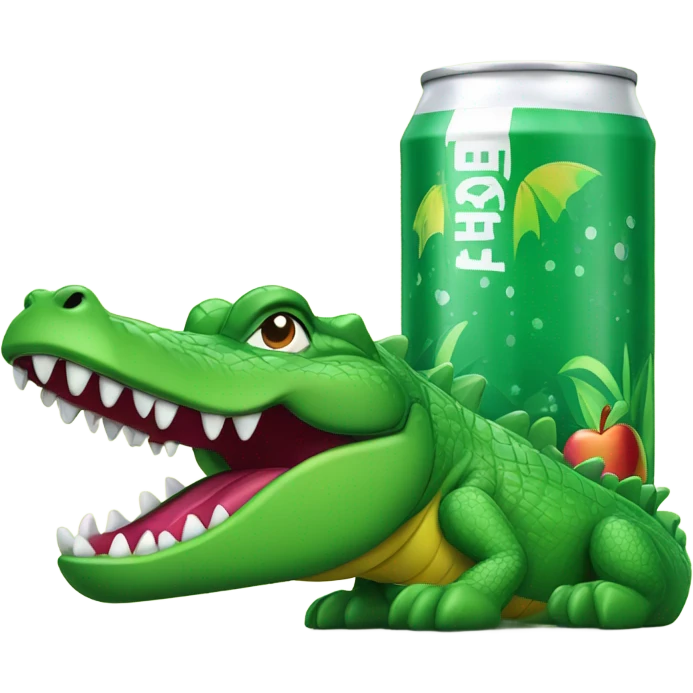 Apple Alligator Energy Drink can emoji