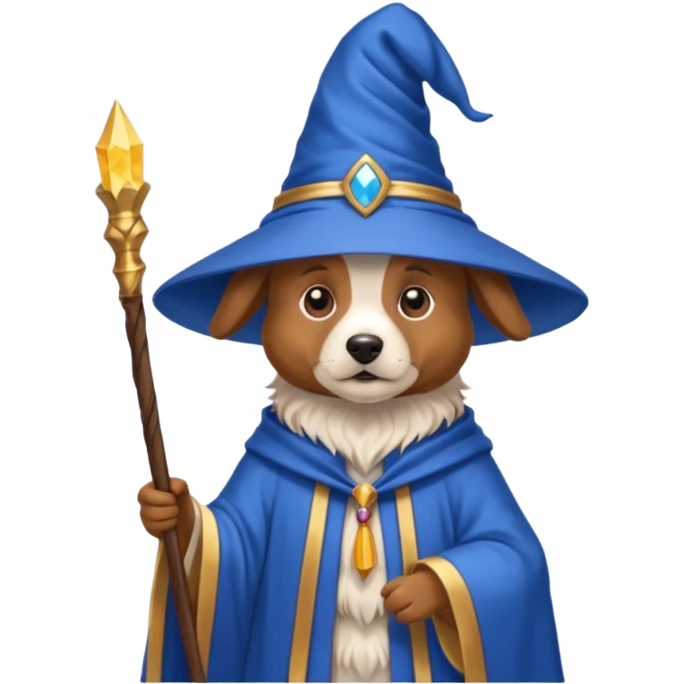 Dog wizard emoji