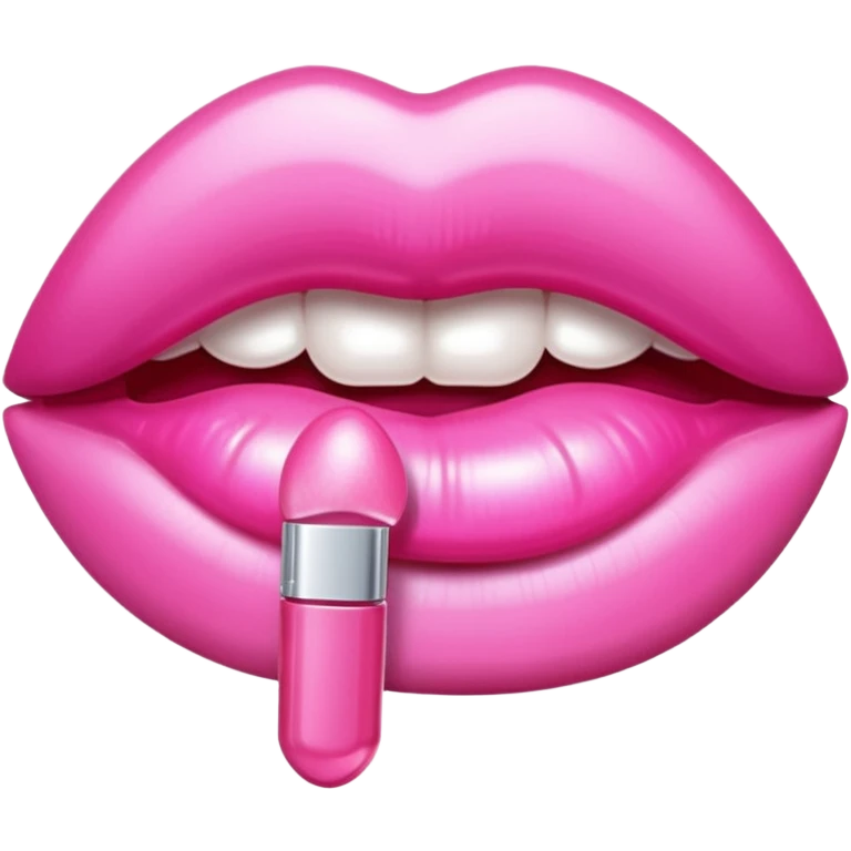 Pink lip gloss emoji