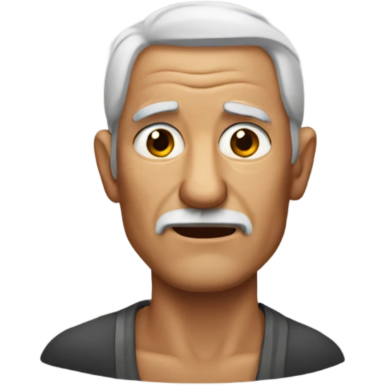 Old man with scar on his face emoji