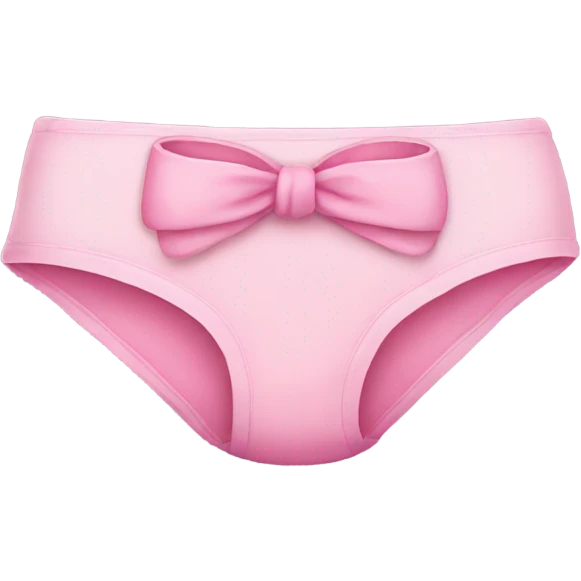 Pink panties with bow emoji