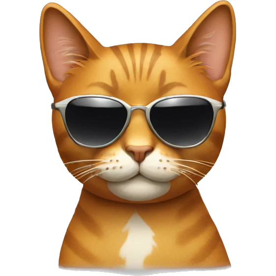 cool cat wearing sunglasses emoji