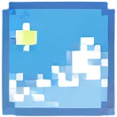 blue sky emoji