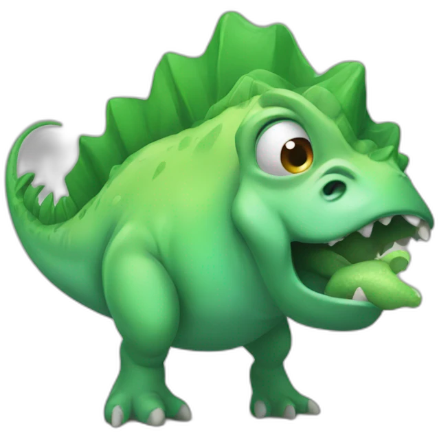 dinosaurs fart emoji