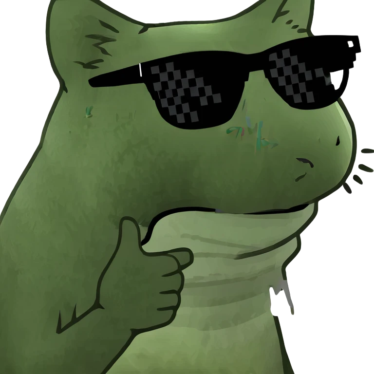 Cat with sunglasses emoji