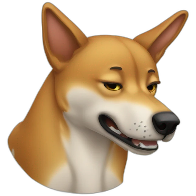 Vomiting dingo emoji