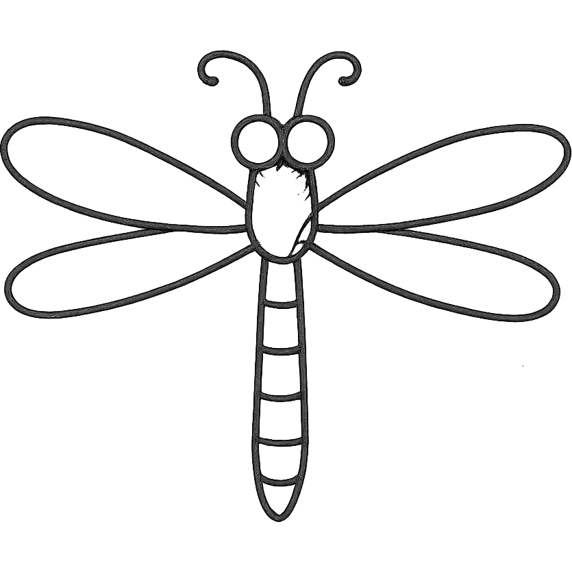 dragonfly, hand drawn icon style emoji