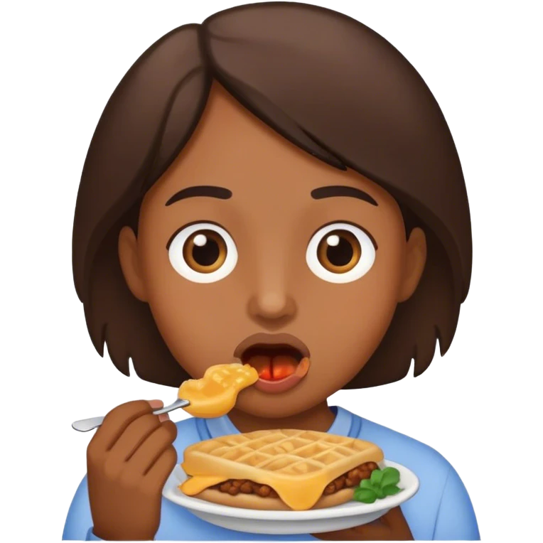 Yo en comiendo  emoji