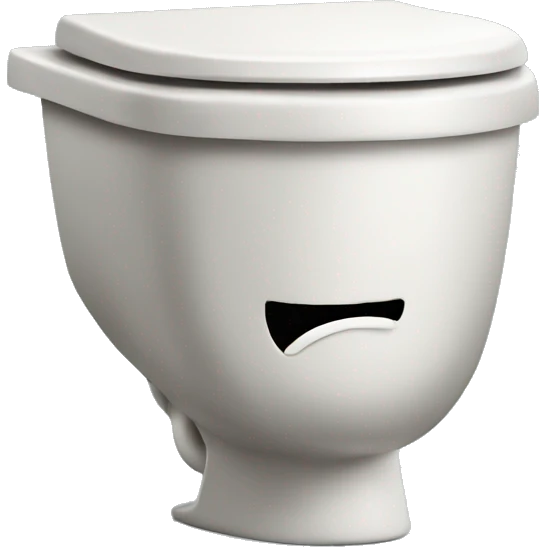 Toilet with a head coming out of it emoji