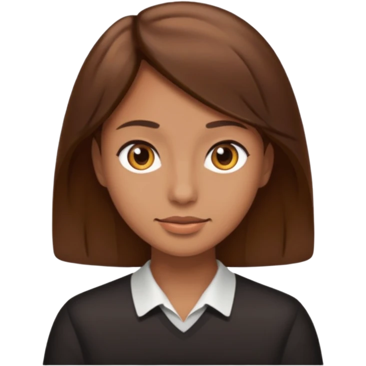 brown hair emoji