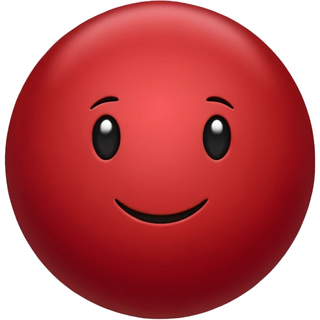 Cery dark Red point without face emoji