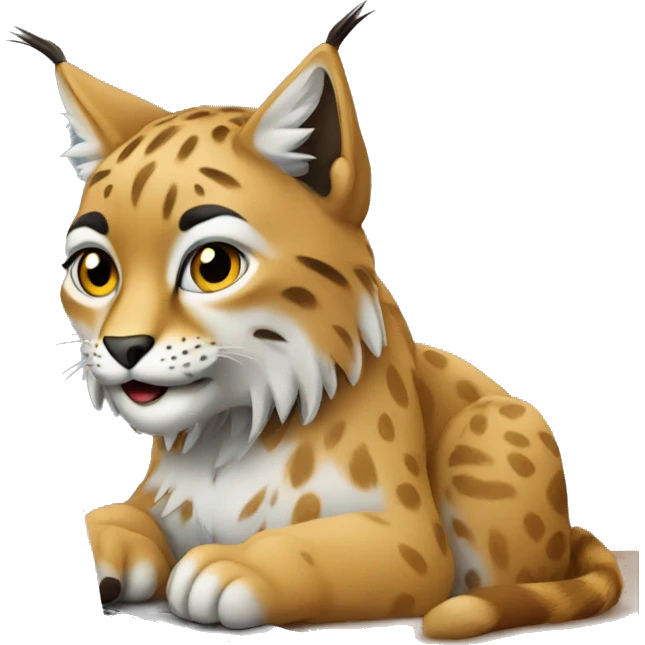 A lynx with a laptop emoji