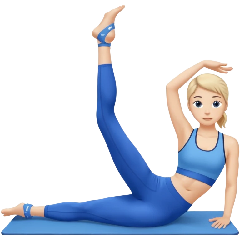blue pilates emoji