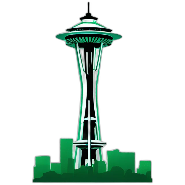 emerald space needle emoji