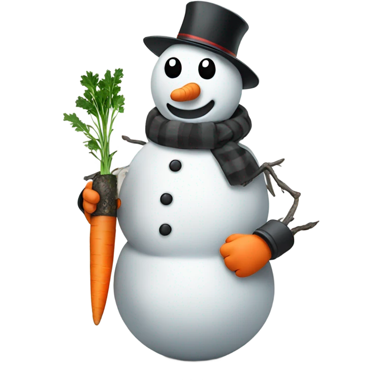 Snowman taking a picture  emoji