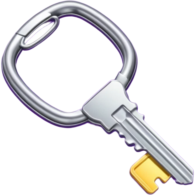 Purple car key emoji