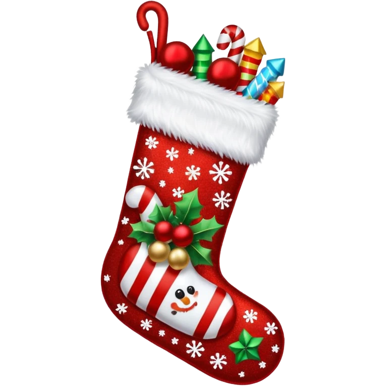 Glitter Christmas Stocking emoji