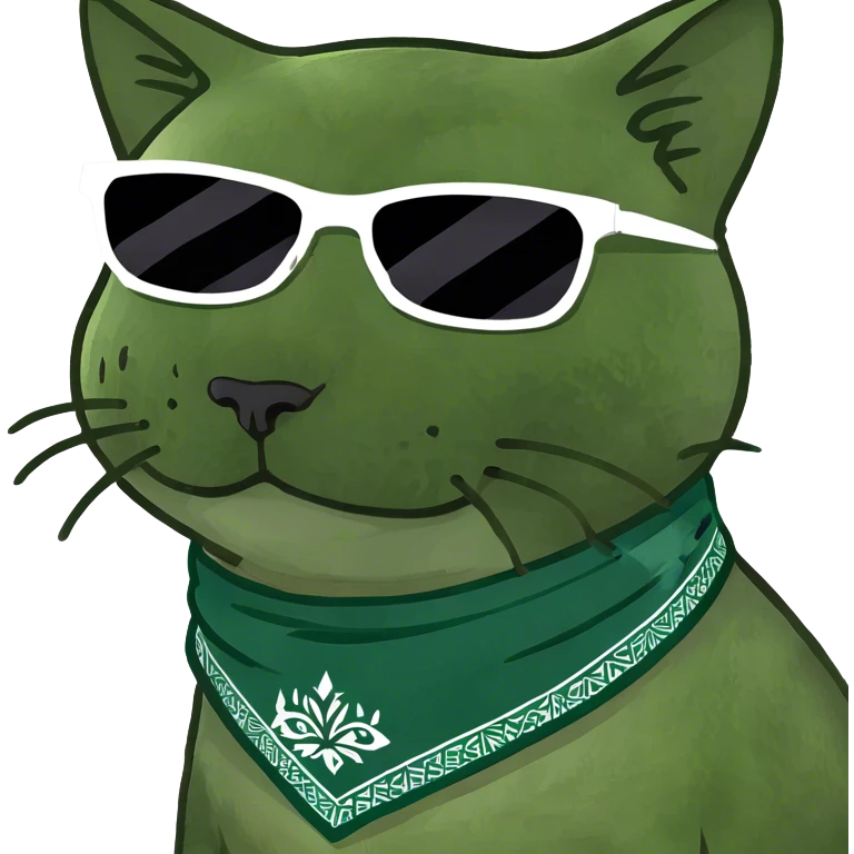 Cat with sunglasses emoji