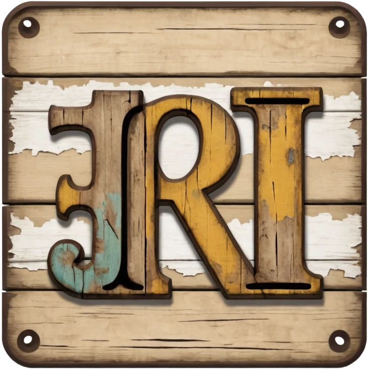 a sign with only the word "RCH" written on it in capital letters emoji