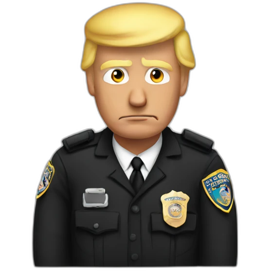 trump-getting-arrested emoji