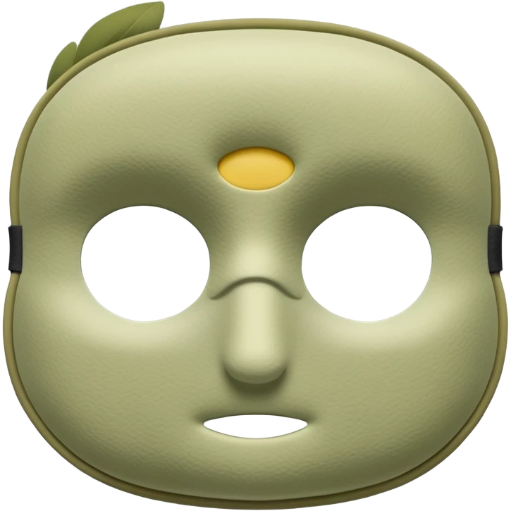 Light olive Sleep Mask emoji