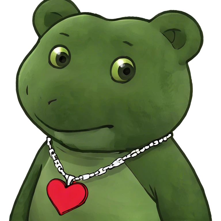 Teddy bear in love emoji