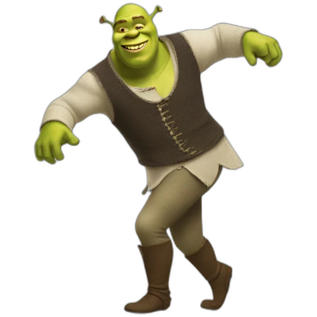 Shrek qui dance du tango emoji