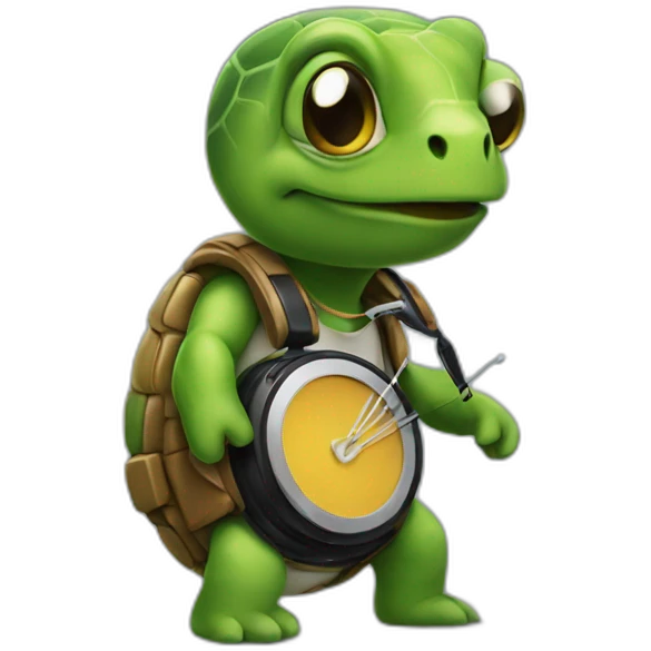 dj turtle emoji