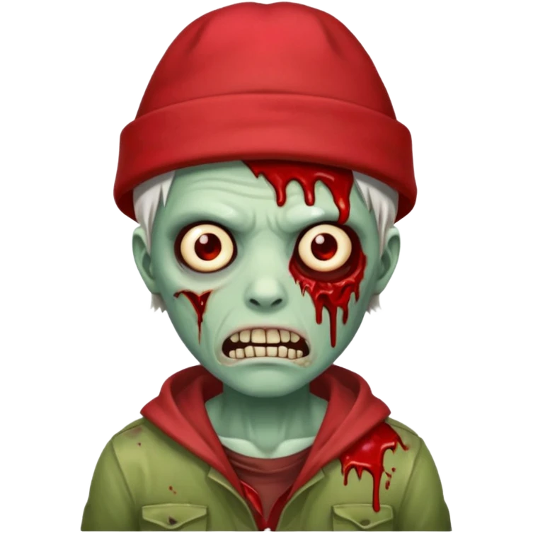 zombie in red hats emoji