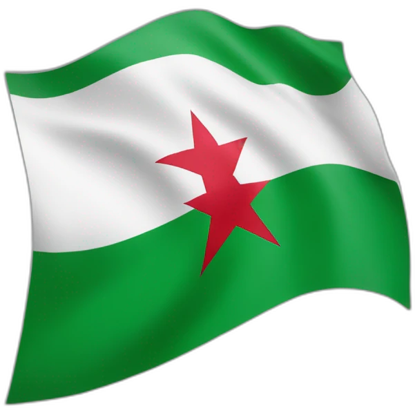 Drapeau Algérie mélanger avec drapeau togo emoji