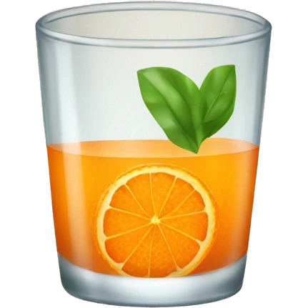 orange drink in glass emoji