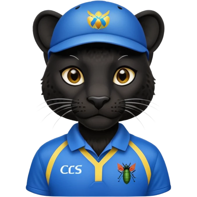  Panther in cricket match  emoji
