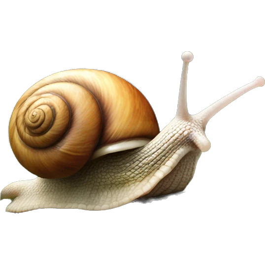 Snail on a slope emoji