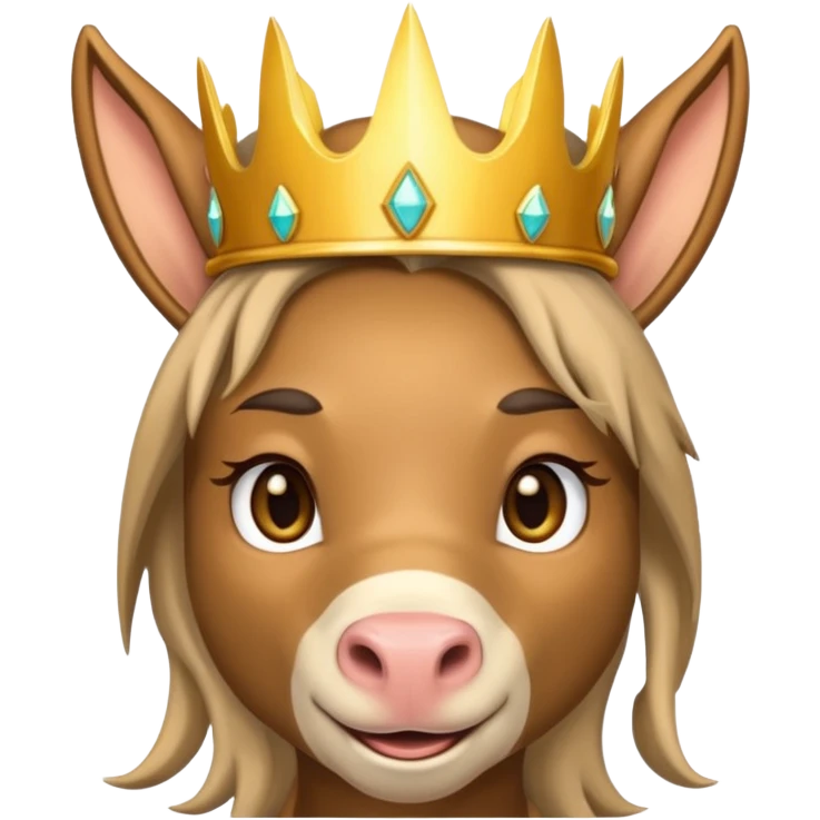 Donkey princess emoji