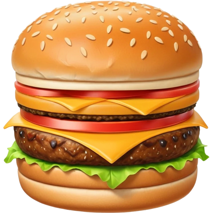 a burger with a chin on it  emoji