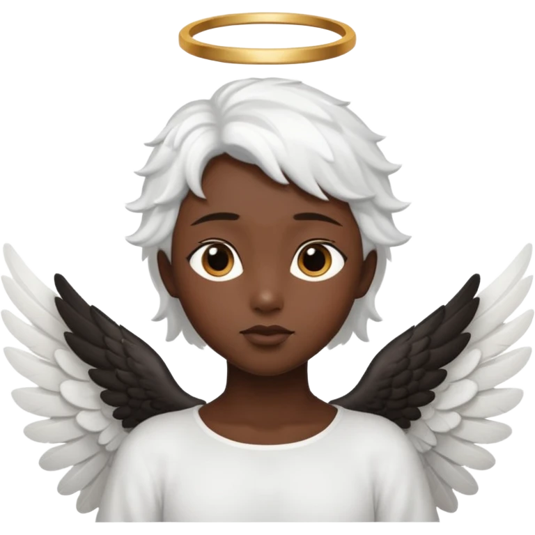 angel with black skin emoji