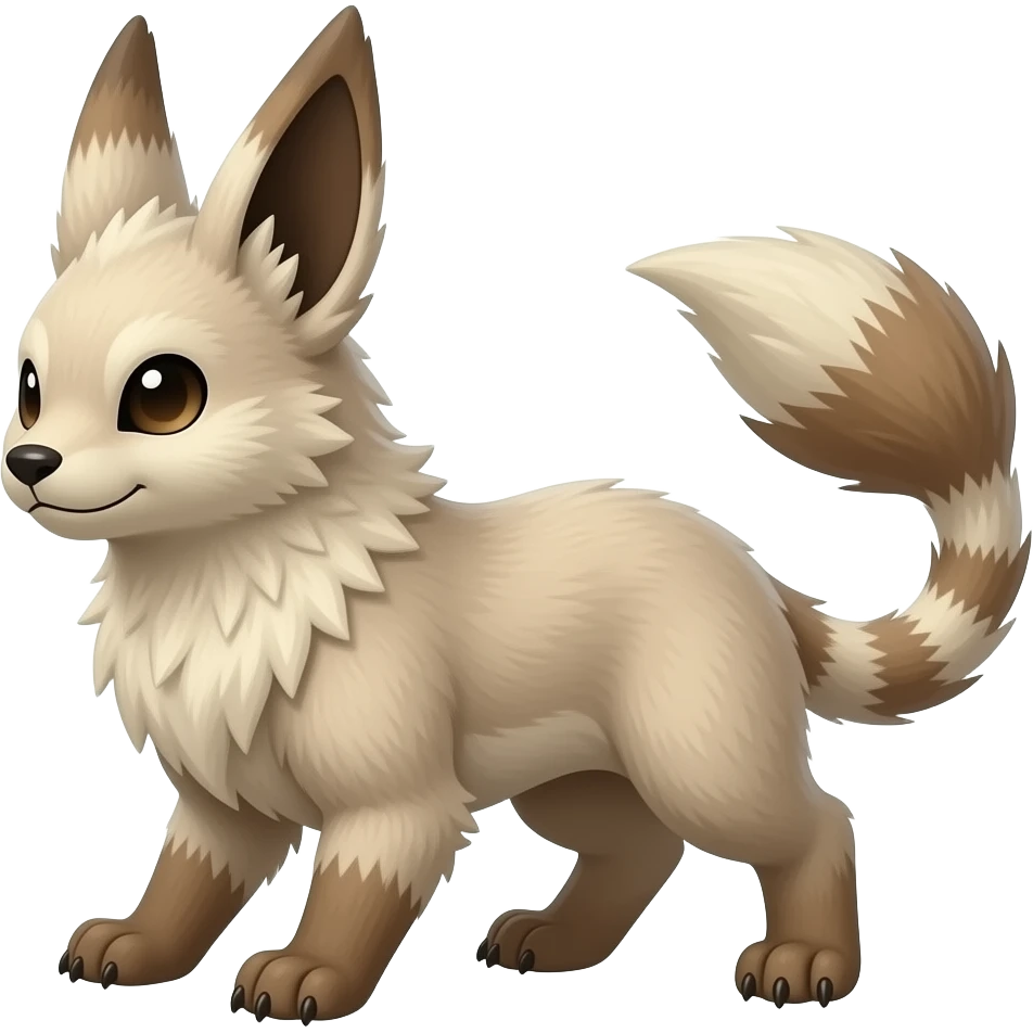 animal-vernid-grem2-creature with tapered tufted ears, and a long tufted tail emoji