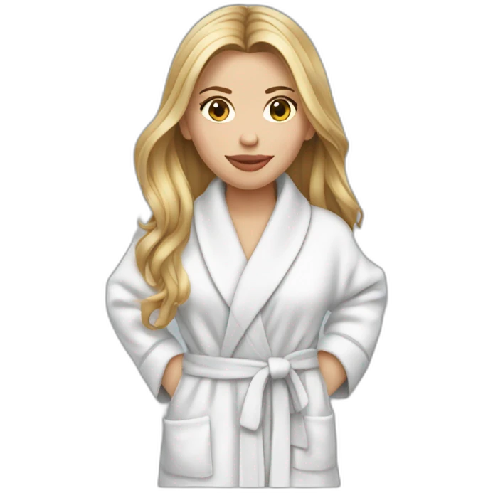scarlett johansson long hair bathrobe emoji