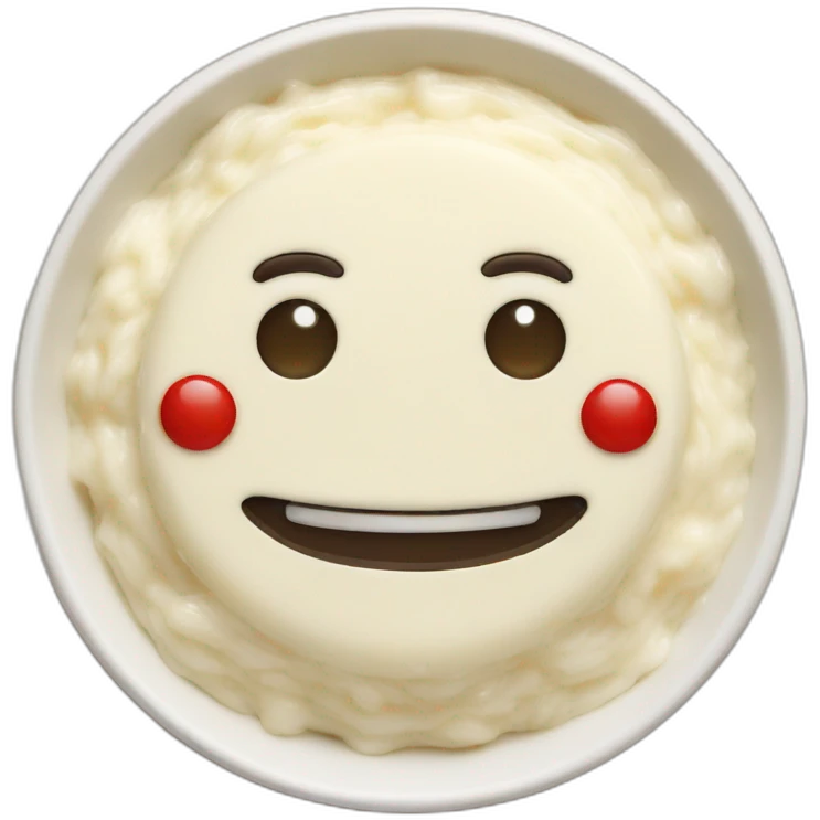 robot rice pudding emoji