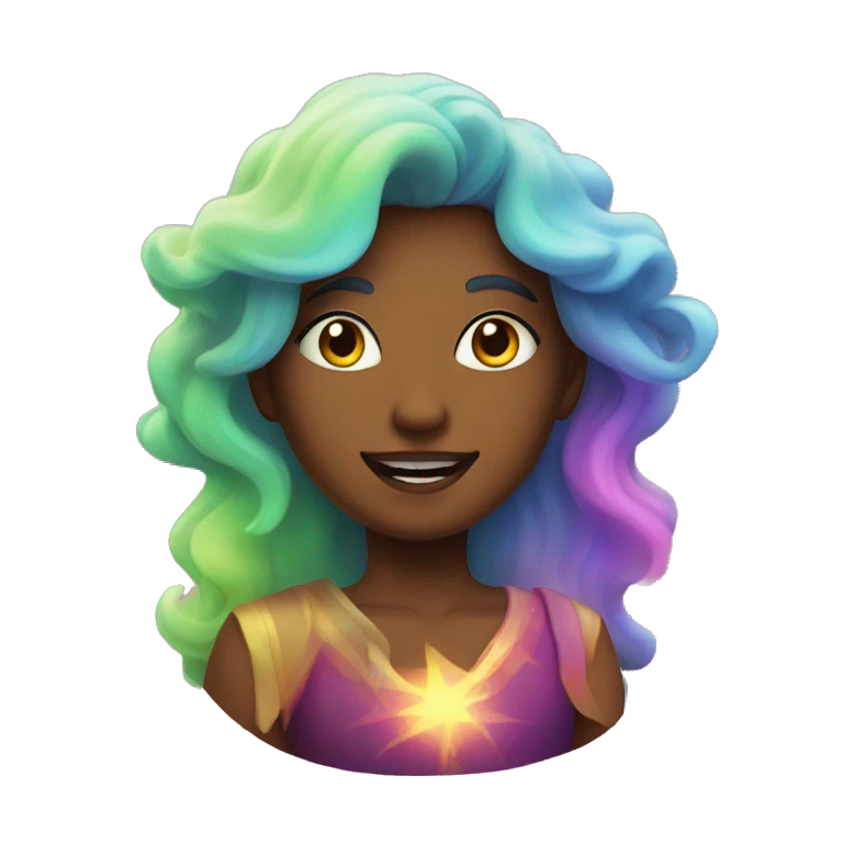 Colourful aurora emoji